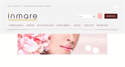 Desktop Screenshot of inmarecosmetics.com