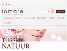 Tablet Screenshot of inmarecosmetics.com